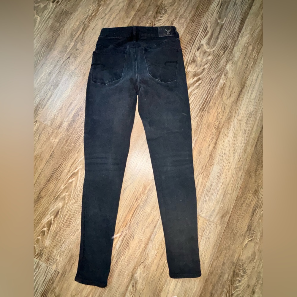 American Eagle Outfitters Skinny Jean Bundle of 3 (denim, white, black)😀 Size 4 - Picture 8 of 15